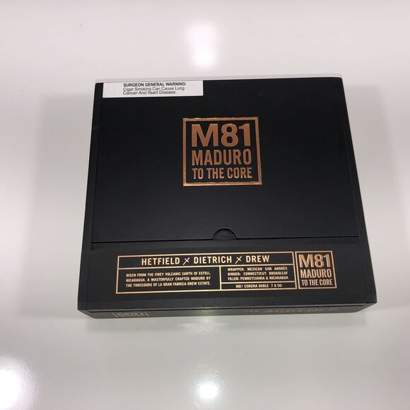 James Hetfield Metallica M81 Blackend Doble Empty Wooden Cigar Box 8.75x8x2 - Picture 5 of 8